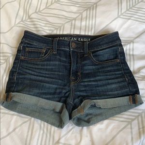 Amarican Eagle high rise jean denim shorts
